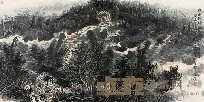 崔振宽 2003年作 好雨知时节 镜心 69×137cm